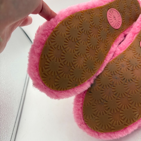 Women's UGG FLUFF YEAH SLIDE Sheepskin Slipper Sandal 1095119 PINK ROSE US 10 - Picture 10 of 13